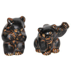 Little Ceramic Bears by Knud Kyhn for Royal Copenhagen