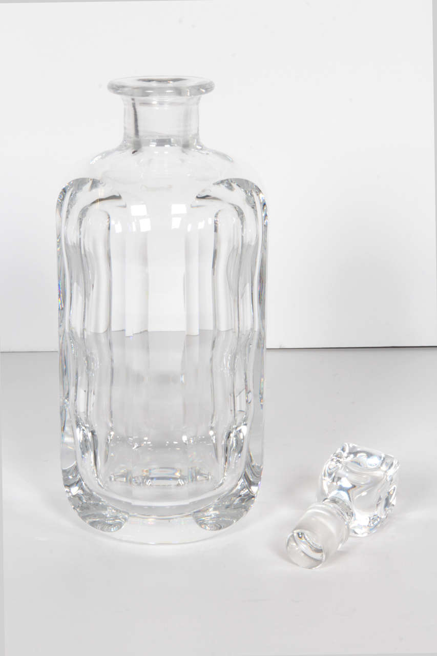 Pair of Crystal Decanters by Sven Palmqvist for Orrefors In Excellent Condition In New York, NY