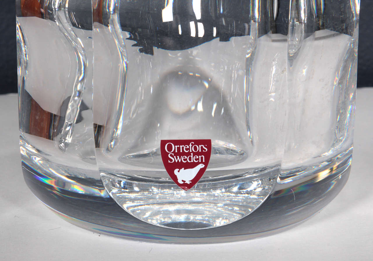 Pair of Crystal Decanters by Sven Palmqvist for Orrefors 2