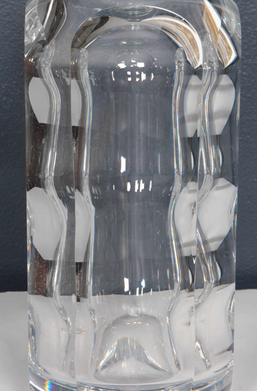 Pair of Crystal Decanters by Sven Palmqvist for Orrefors 3