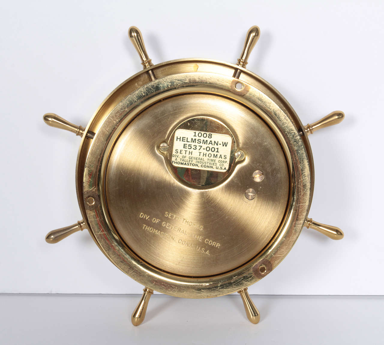 brass marine clock