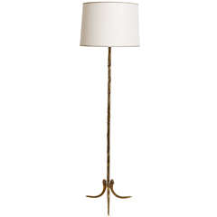 Elegant Maison Bagues  Bronze Floor Lamp With Palms And Ears