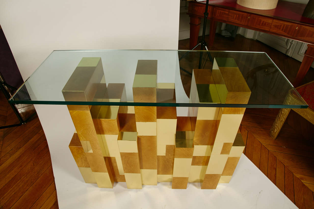 American Cityscape Console by Paul Evans For Sale