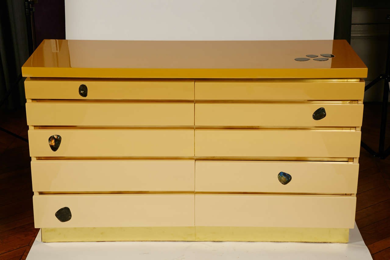 1970s Chest of Drawers by Jean Claude Mahey For Sale 4