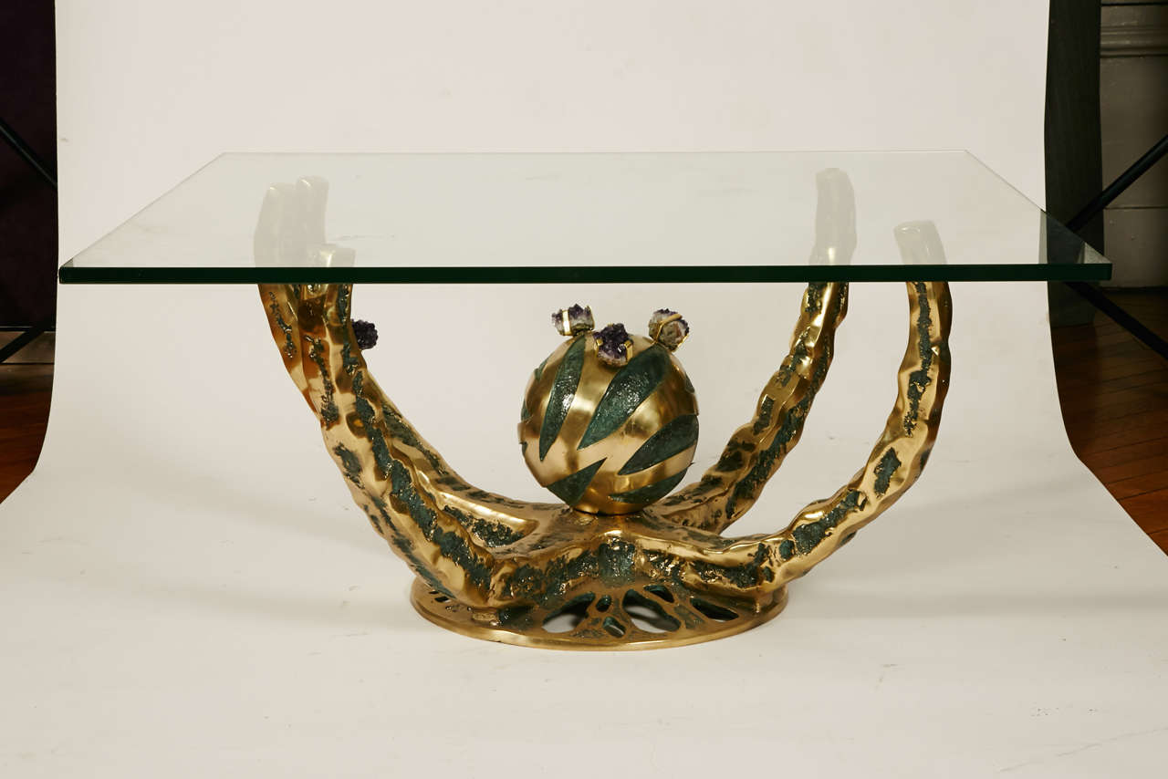 Sculptural Cocktail Table by Henri Fernandez For Sale at 1stDibs