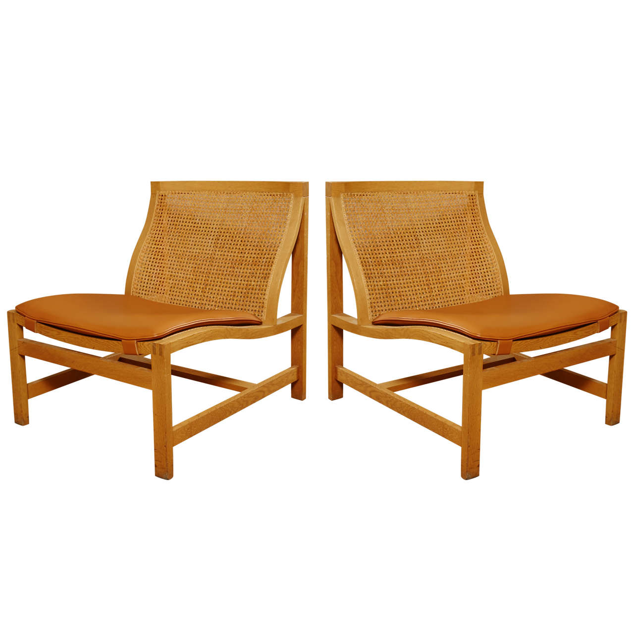 Pair of lounge chairs by Rud Thygesen & Johnny Sorensen for Botium ca.1970
