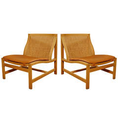 Pair of lounge chairs by Rud Thygesen & Johnny Sorensen for Botium ca.1970