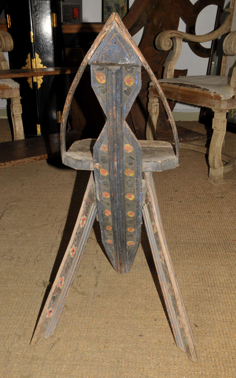 Pair of Rare End of 19th Century Russian Chairs For Sale 2