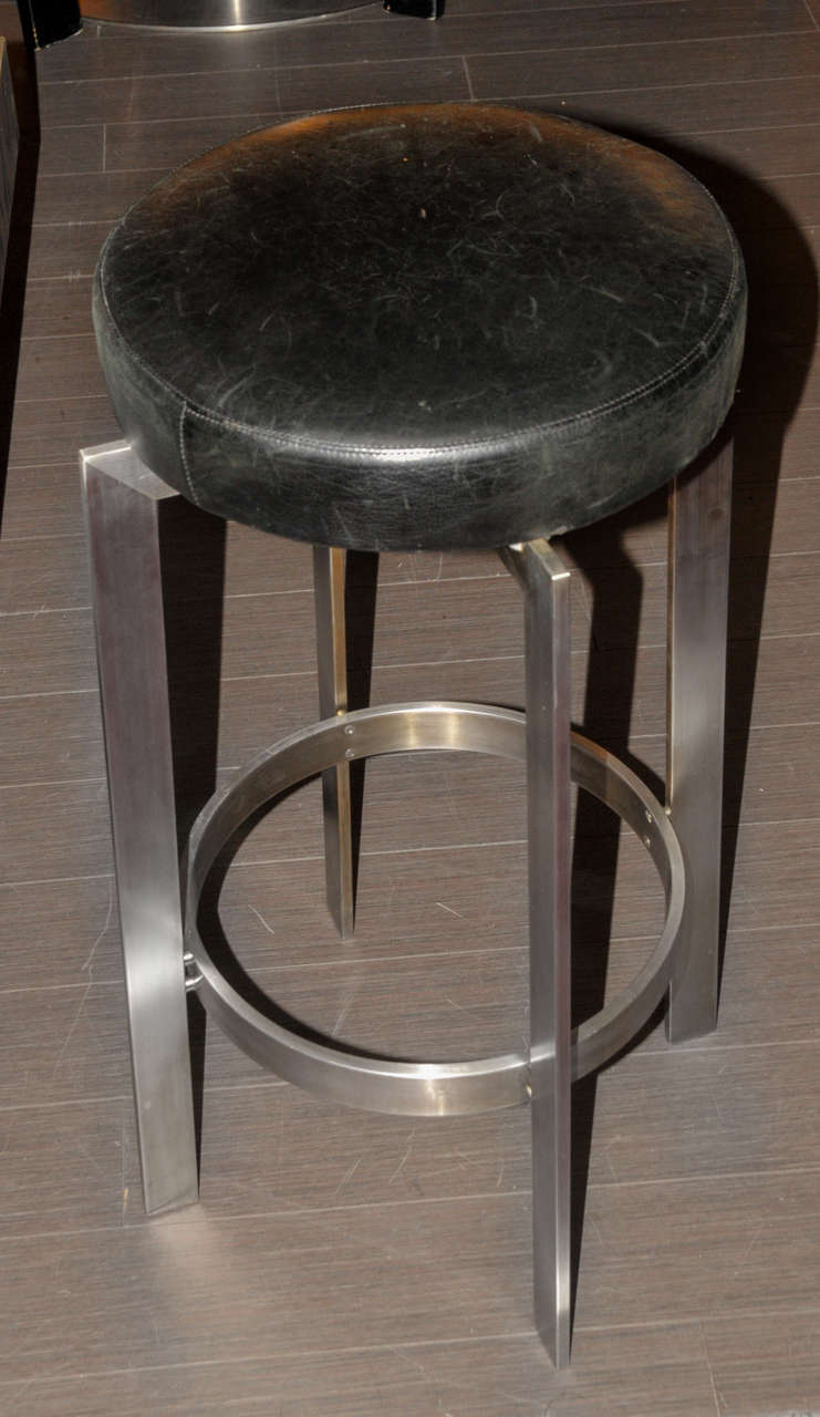 Late 20th Century Pair of 1970's Stools by Paul Legeard For Sale