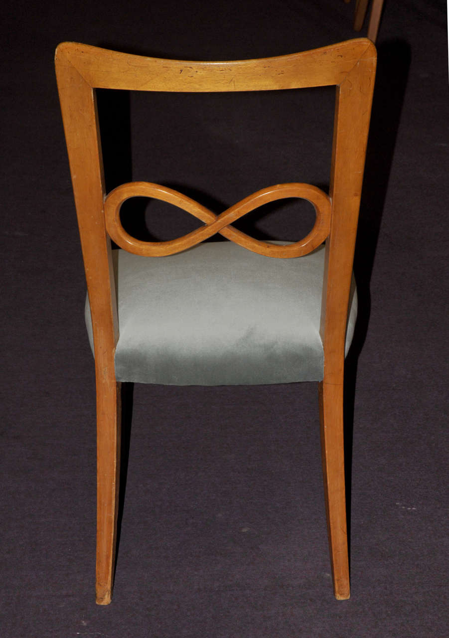Set of Eight 1950's Italian Chairs For Sale 3