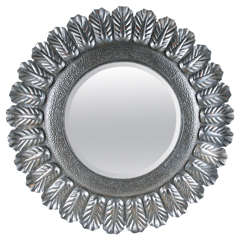Round Tole Decorative Mirror