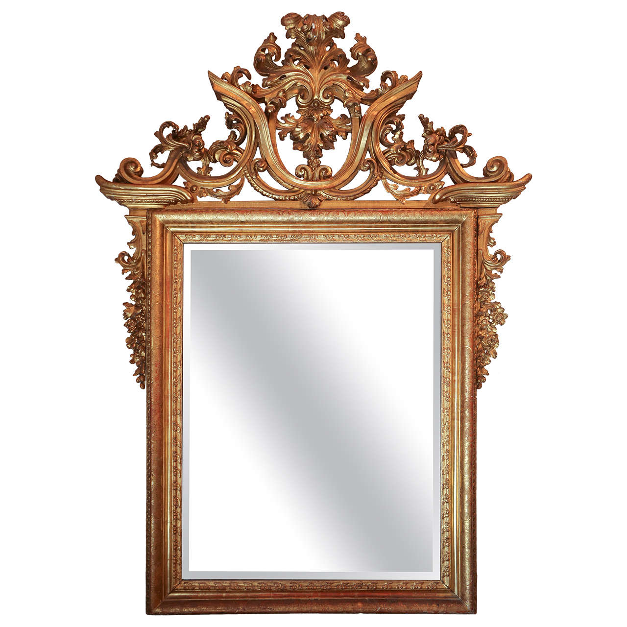 Grand, 18th c., Venetian Mirror