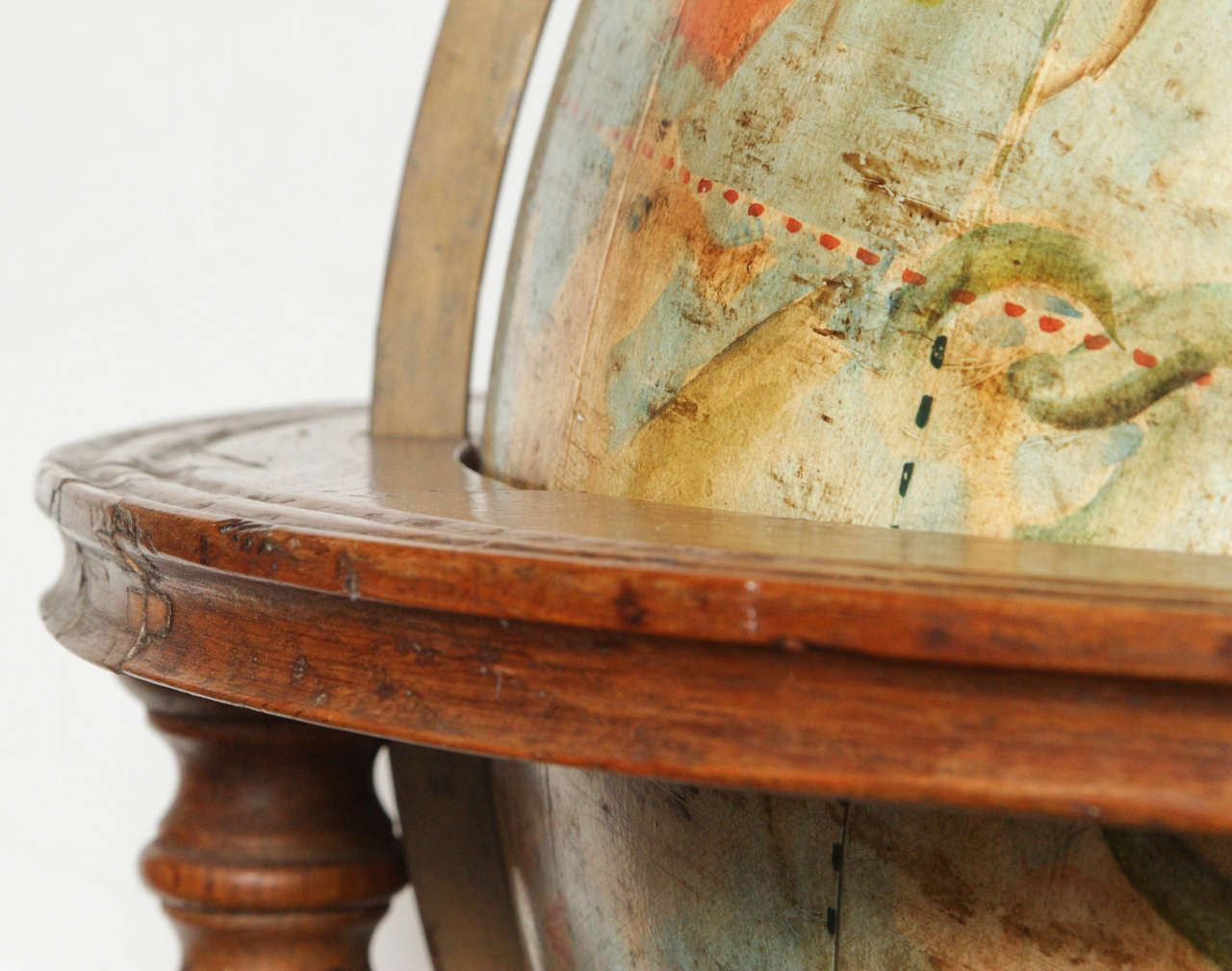 Grand, 19th Century Painted Globe In Good Condition In Newport Beach, CA