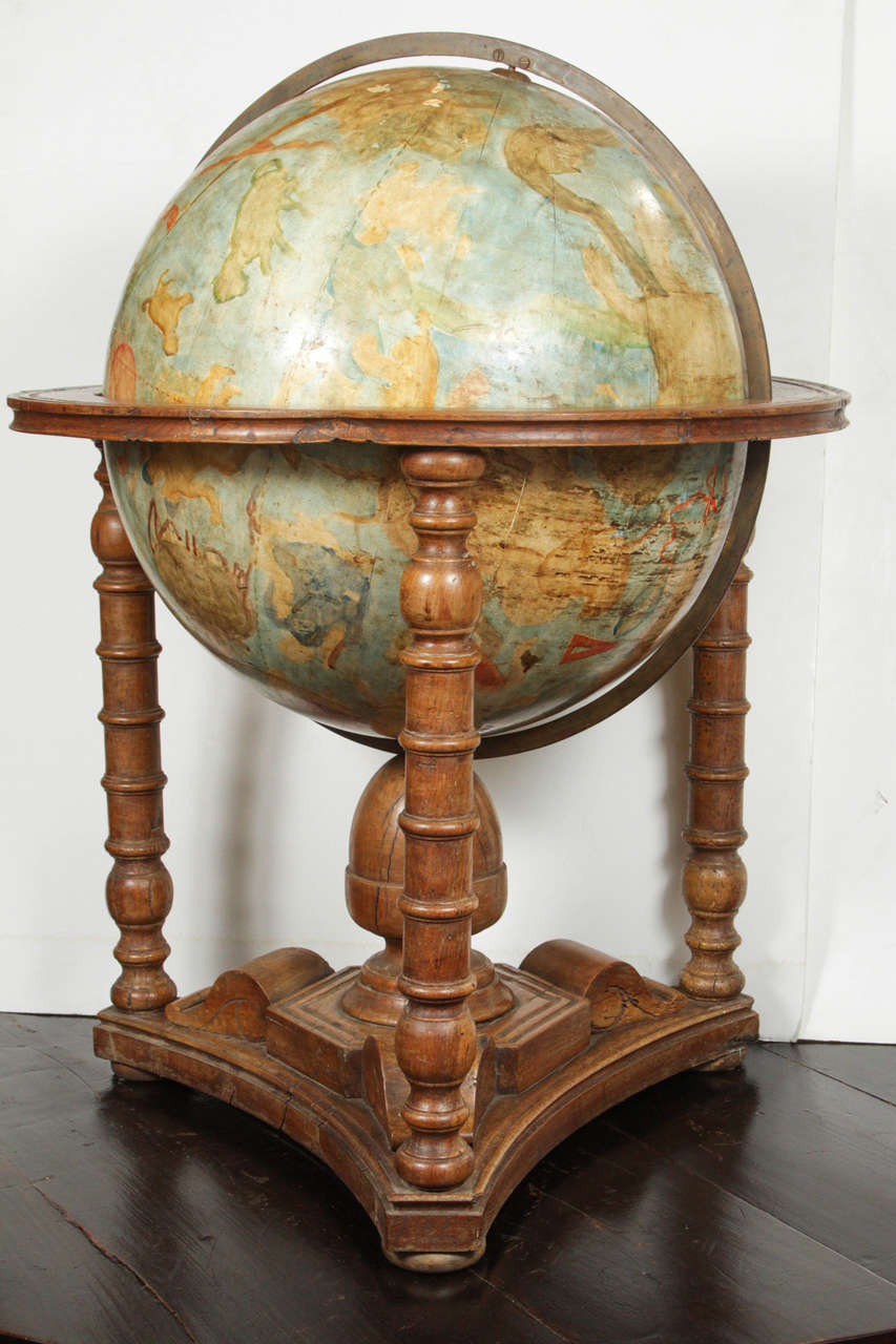 Grand, 19th Century Painted Globe 1