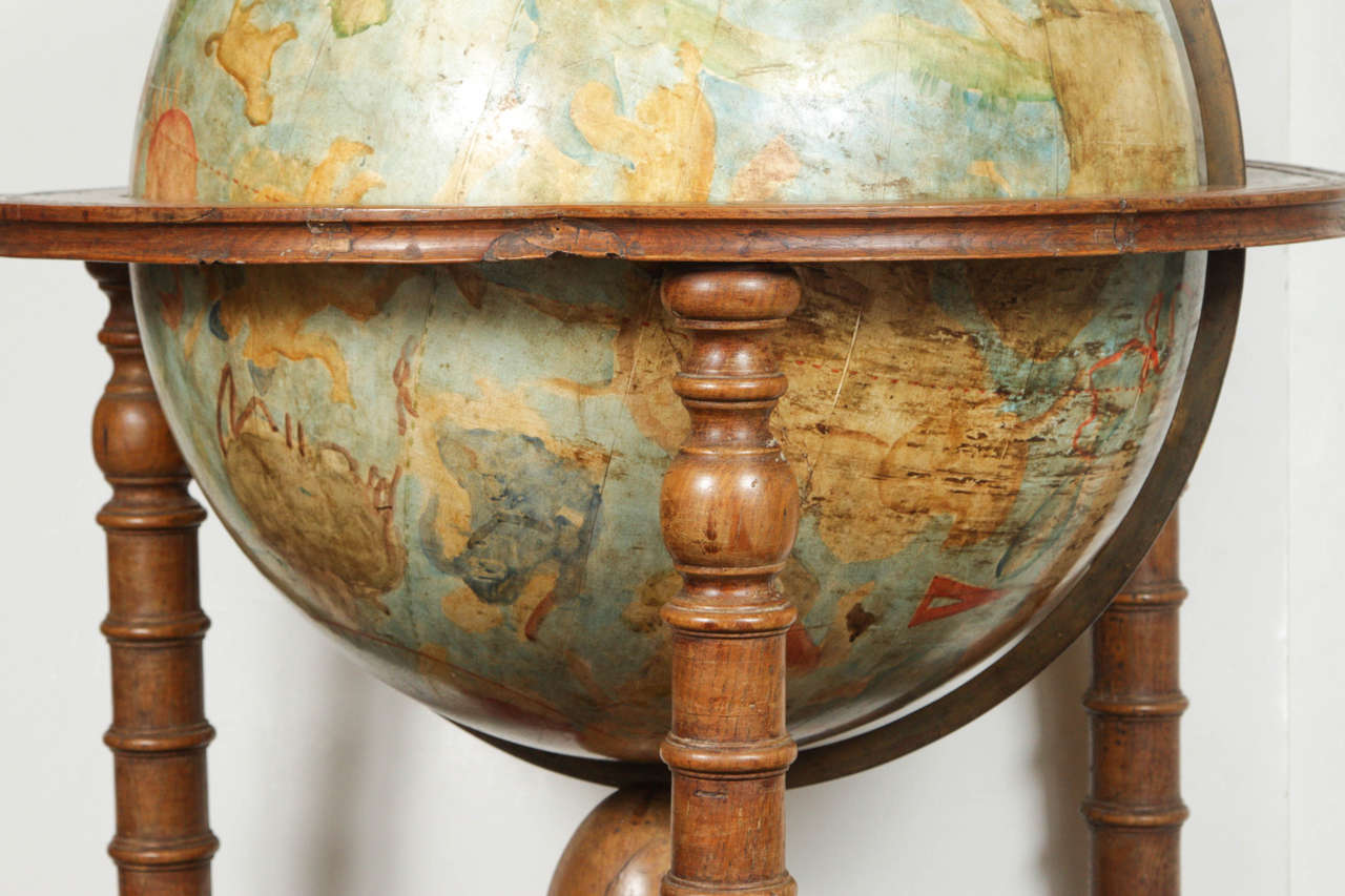 Grand, 19th Century Painted Globe 3