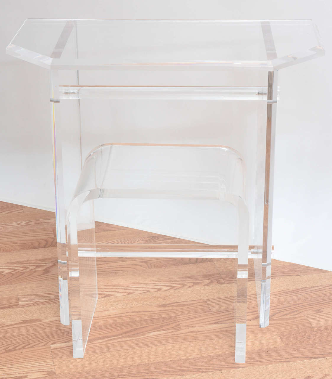 Heavy Lucite Vanity Set at 1stDibs