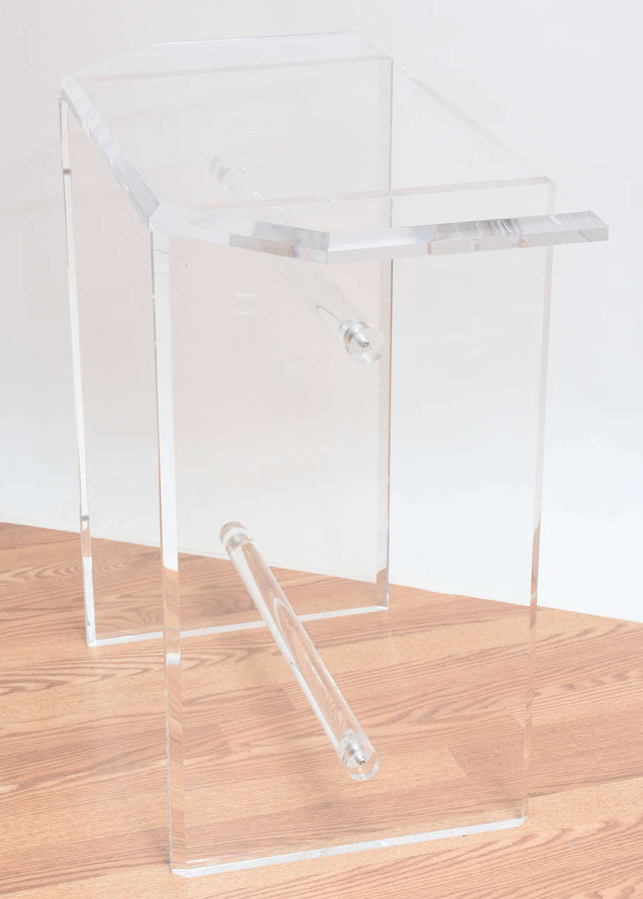 Heavy Lucite Vanity Set at 1stdibs