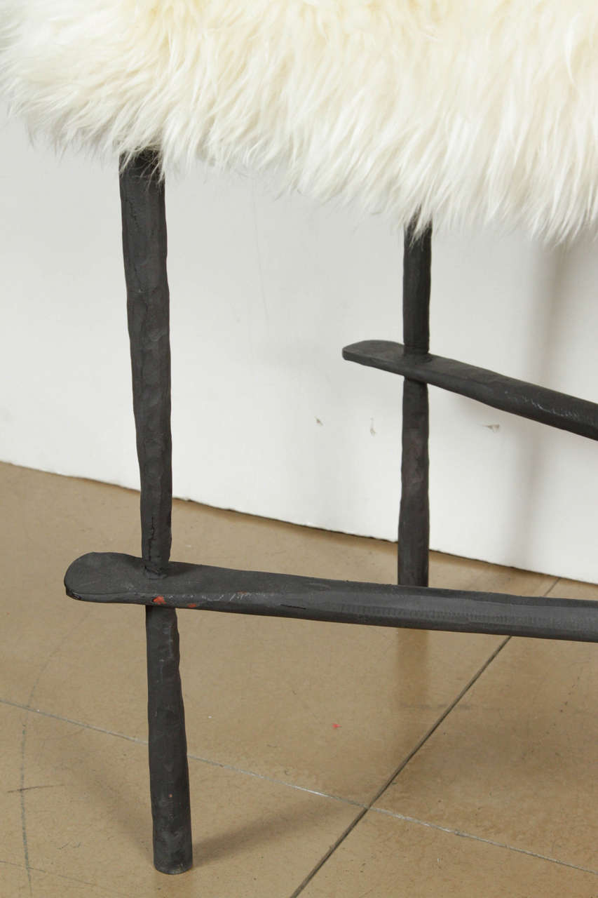Cast Fur Bench in the Style of Diego Giacometti