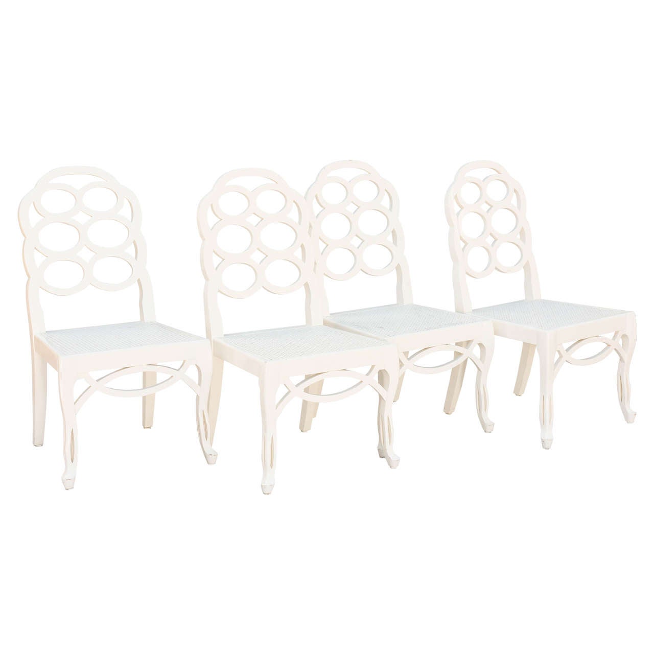 Set of Four Loop Dining Room Chairs attributed to Frances Elkins