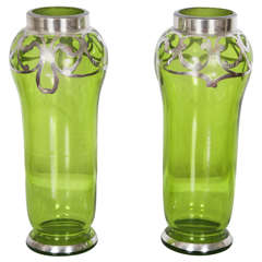 Pair of Art Nouveau Vases