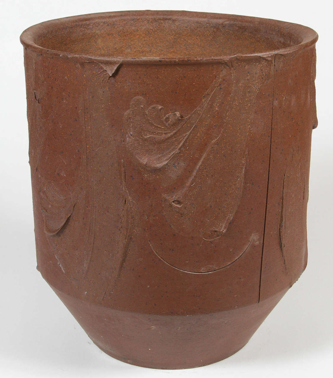 5048 planter with expressive texture by David Cressey for Architectural Pottery Pro Artisan collection, circa 1970.