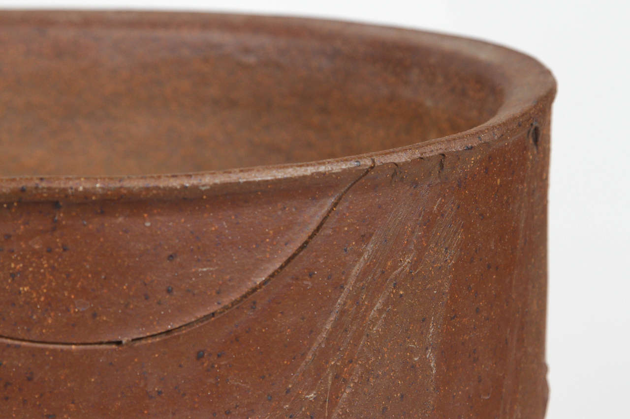 Late 20th Century David Cressey for AP # 5048 Unglazed Planter with Expressive Texture For Sale