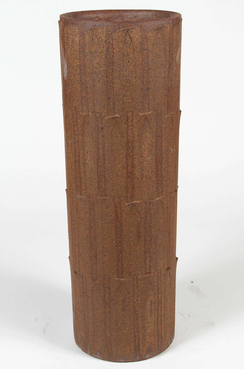 David Cressey for AP Pro Artisan # 4024 Unglazed Ribbed Planter