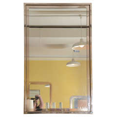 Nickel Framed Mirror, Soho Chic