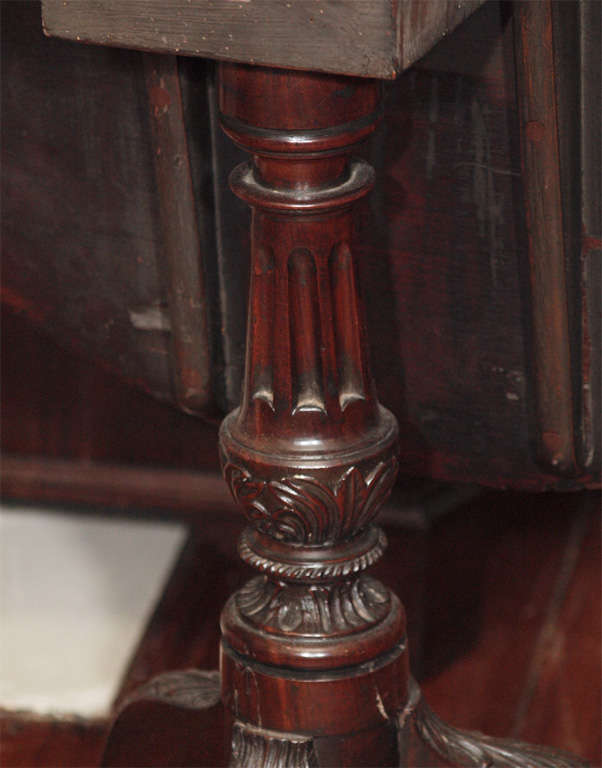 Mahogany Tilt-top Table with Gadrooned Edge