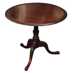 Tilt-top Table with Gadrooned Edge