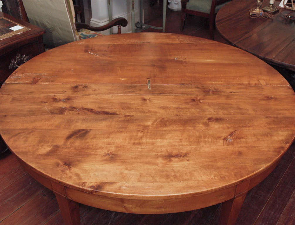Large Demi-lune Extending Dining Table