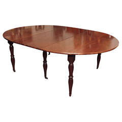 Mahogany Dining Table with Baluster Turned Legs