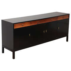 Painted Black Sideboard with Drawers