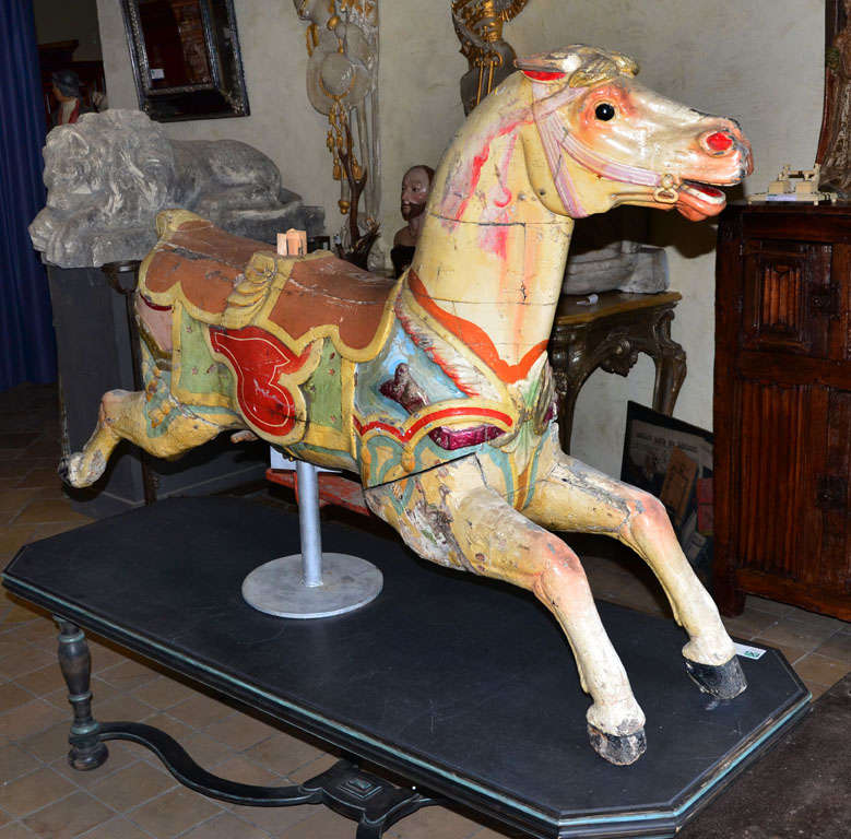 Polychromed Fairground Horse For Sale