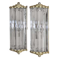 Set of 4 signed Venini Sconces