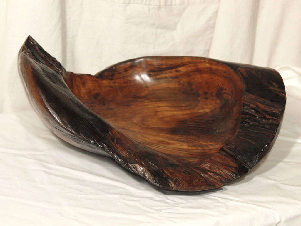 Impressive Nakashima Style Wood Root Bowl or Centerpiece