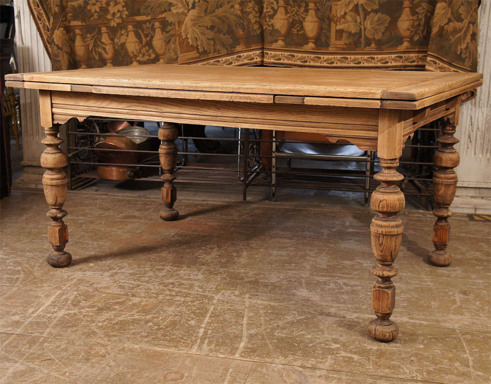 Flemish Jacobean style table with two 17