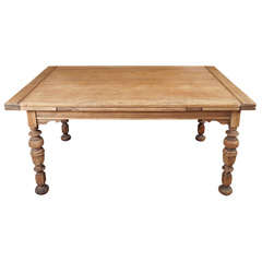 Vintage Bleached Oak Extension Table