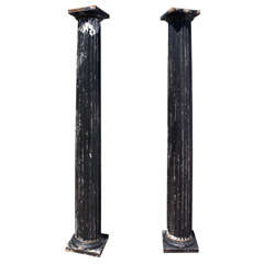 Pair of Antique Fluted Columns 7