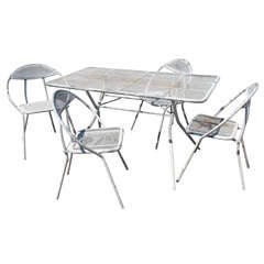 Retro Folding Table and Chairs