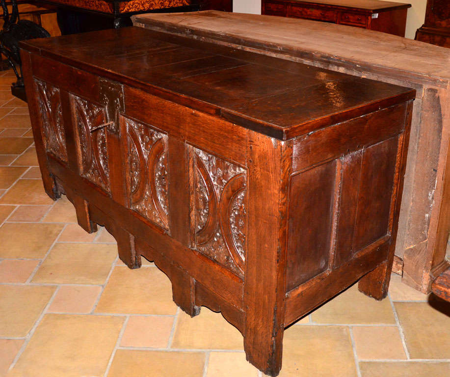 Flemish Gothic chest For Sale 1