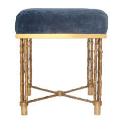 Nice Bronze Stool by Maison Bagues