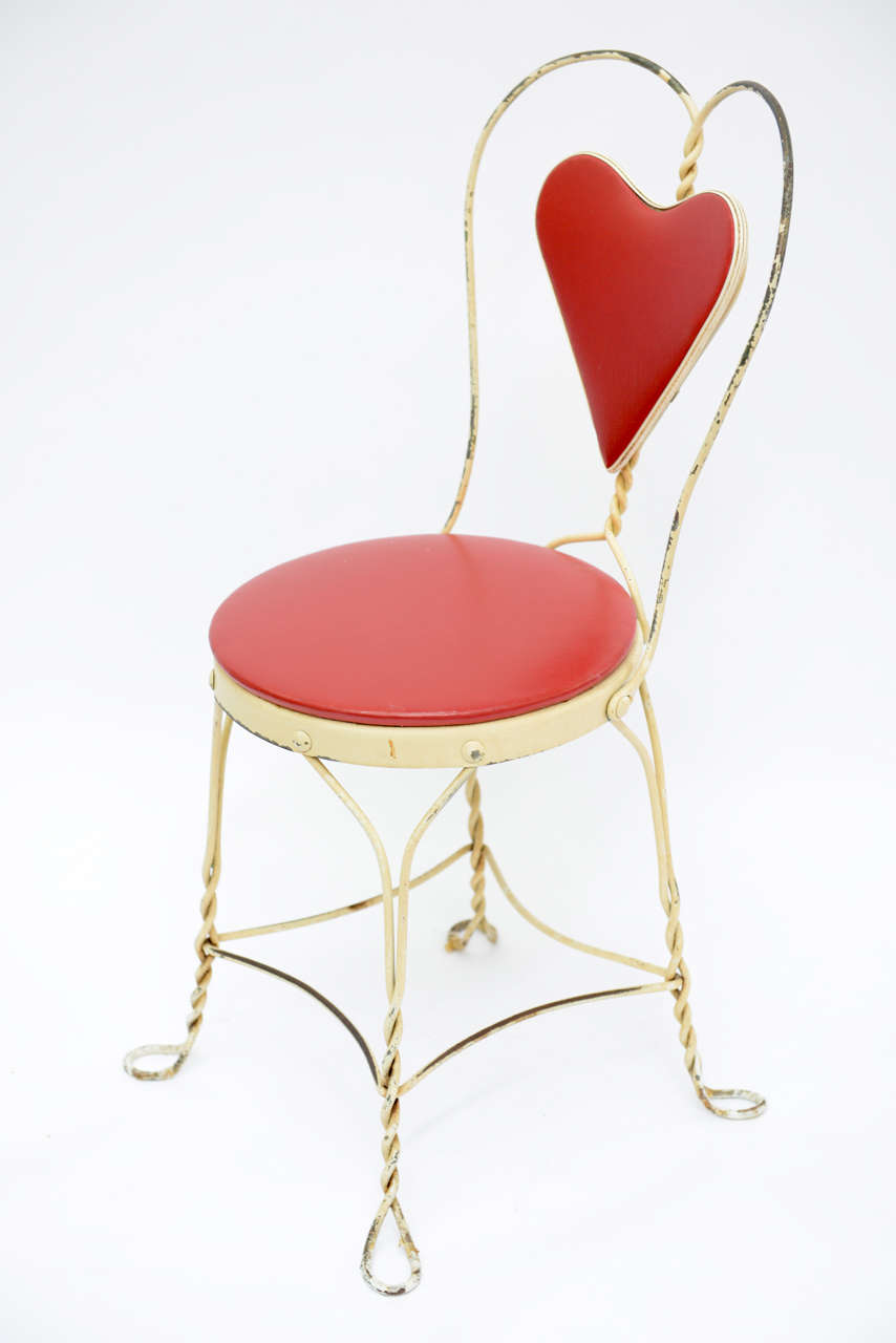 Set of 4 Antique Ice Cream Parlor Chairs at 1stDibs vintage ice cream