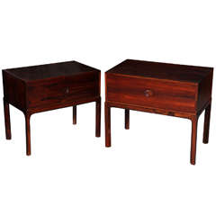 Pair of Danish Modern 2-Drawer Nightstands by Aksel Kjaersgaard