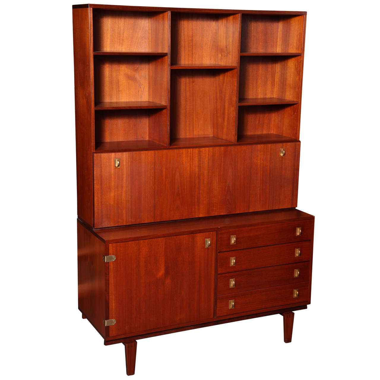 Danish Modern Teak Hutch by Lovig at 1stDibs