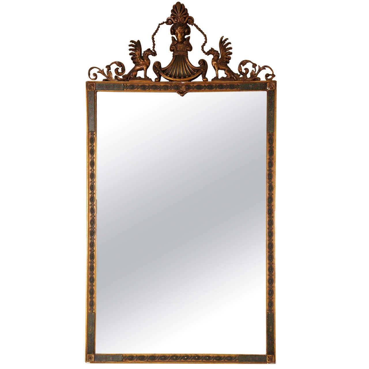 French Empire Style Gilt Mirror at 1stdibs