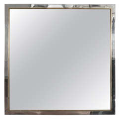 A Square-Shaped Mirror with Tinted Silvering