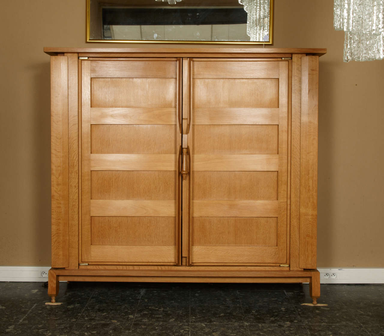 Low "Bouvine" Cupboard by Guillerme et Chambron