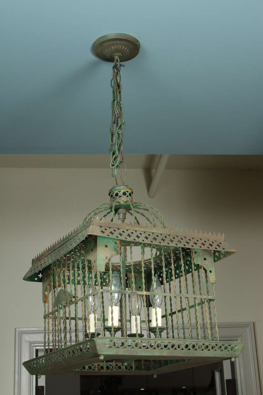 Antique Bird Cage Light at 1stDibs