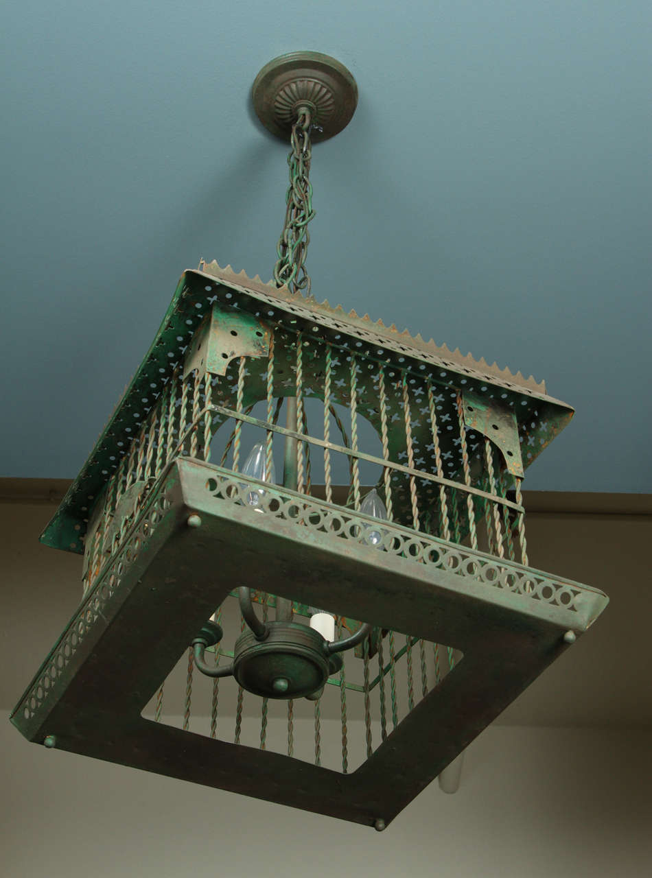 Antique Bird Cage Light at 1stDibs